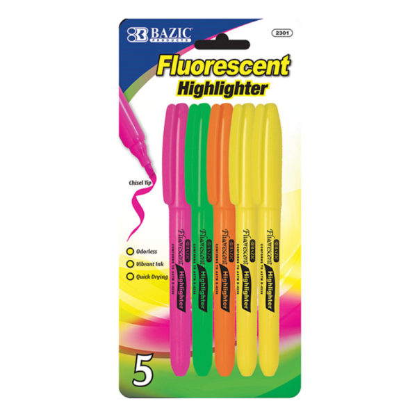 Pen Stlye Flourscent Highlighter