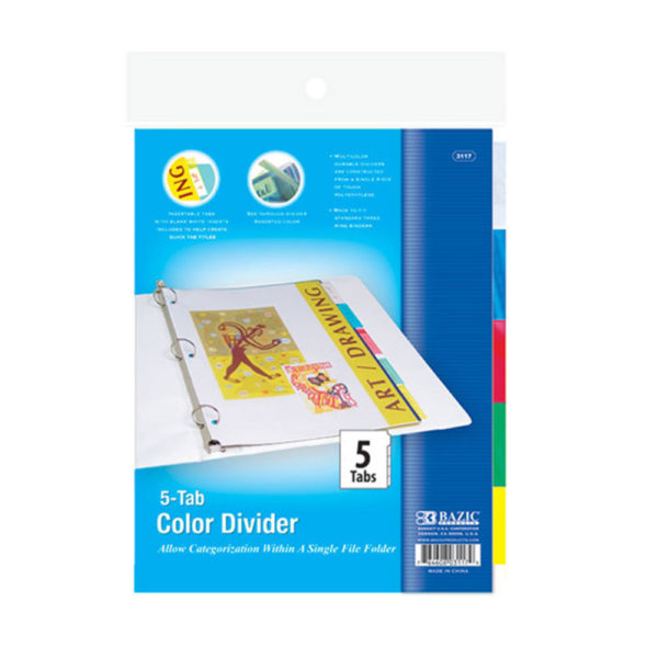 Dividers 5 Tab