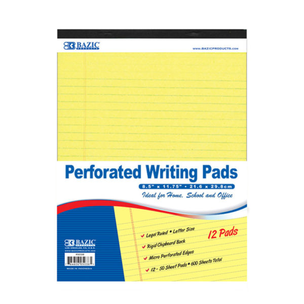 Perferated Writing Pad