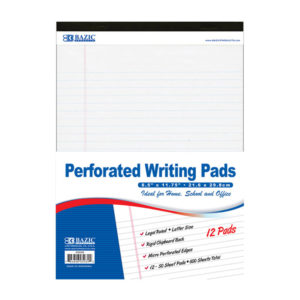 Perferated writing Pad