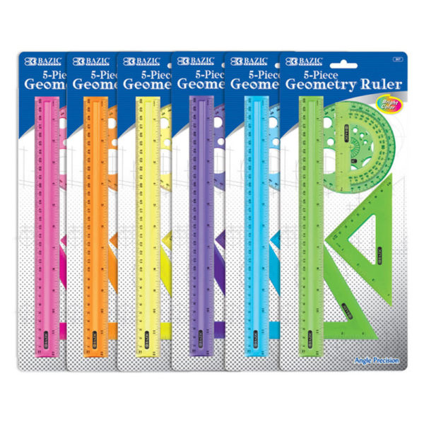 Geometry Ruler Combination Set